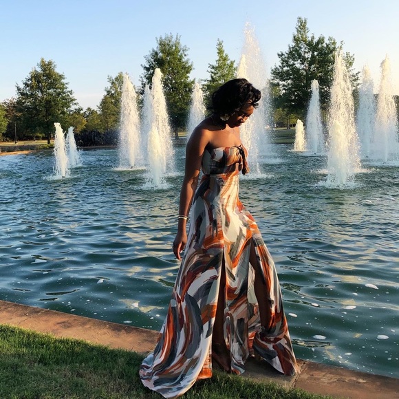 Multicolored Maxi Dress - Picture 3 of 6